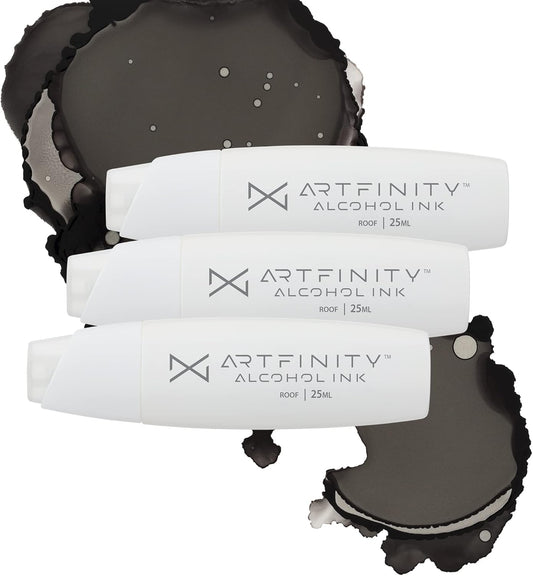 Artfinity Alcohol Inks 3 Pack - Vibrant, Professional, Dye-Based Alcohol Inks for Artfinity Alcohol Markers, Artists, Drawing, & More! - Roof G9-6
