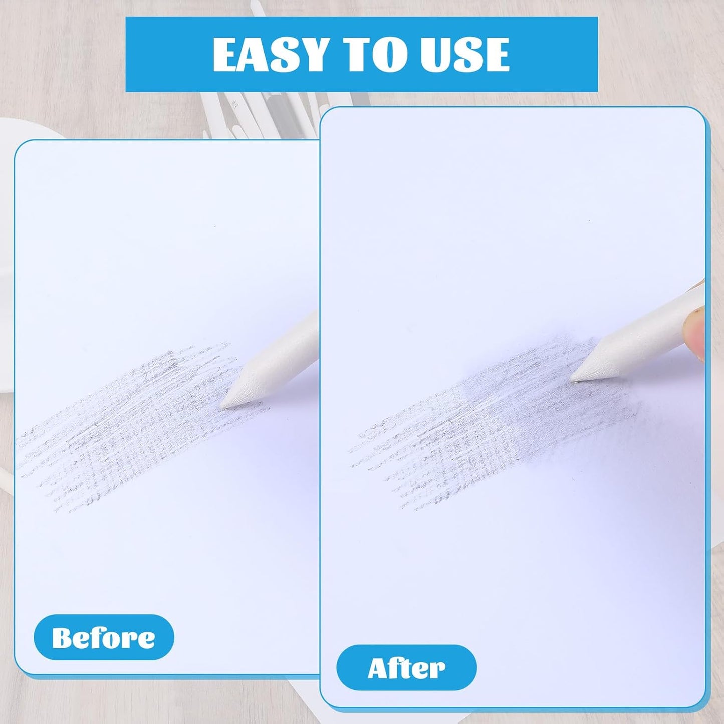 108 PCS Blending Stumps and Tortillions Blending Sticks, Oil Pastel Blending Pencil Soft Paper Felts Sketch Shading Pencils Colored Pencil Blender for Artists and Students Drawing Supplies (9 Sizes)