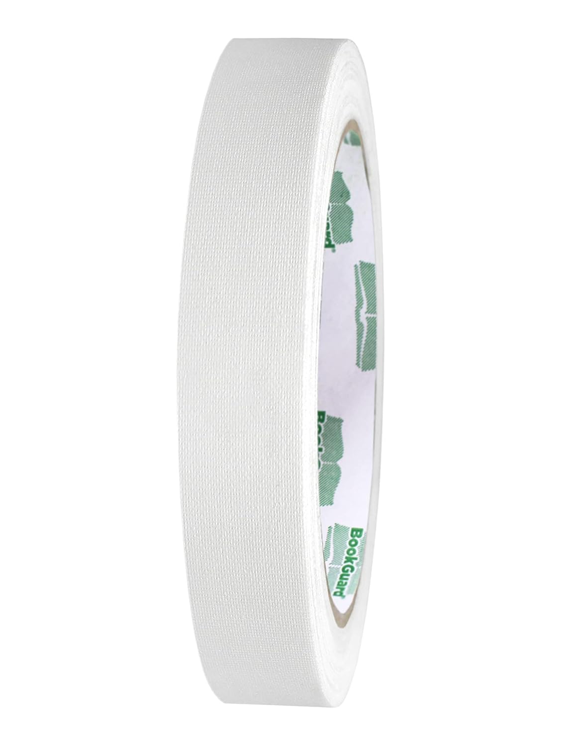 BookGuard 0.75 inch Premium Bookbinding Repair Cloth Tape, 15 Yard Roll, White