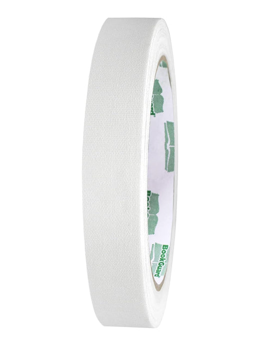 BookGuard 0.75 inch Premium Bookbinding Repair Cloth Tape, 15 Yard Roll, White