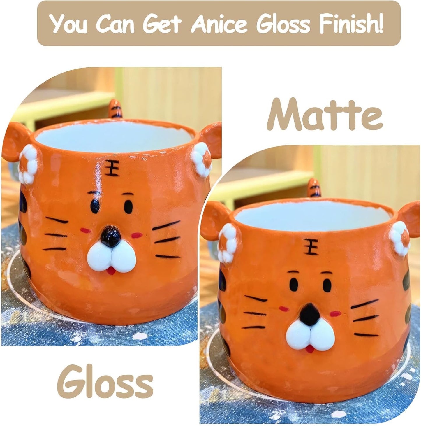 Air Dry Clay Glaze 100ml, Gloss Varnish for Air Drying Clay - Clear Gloss Finish for Pottery/Sculptures/DIY Craft - Waterproof Acrylic Coating