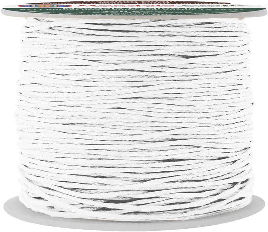 Mandala Crafts 0.5mm 109 Yards White Cotton Waxed Cord for Jewelry Making Bracelet Cord Waxed String - Beading String Thread Jewelry Cords for Necklaces String