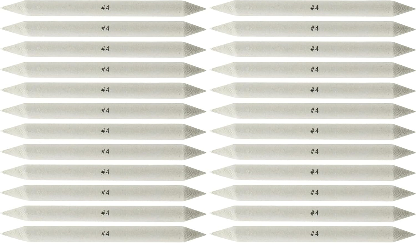 Creative Mark Blending Stumps - Solid Double-Ended Blending Stumps for Blending Charcoal, Pencils, Pastels, and More! - [Size # 4-12 Count] (Pack of 2)