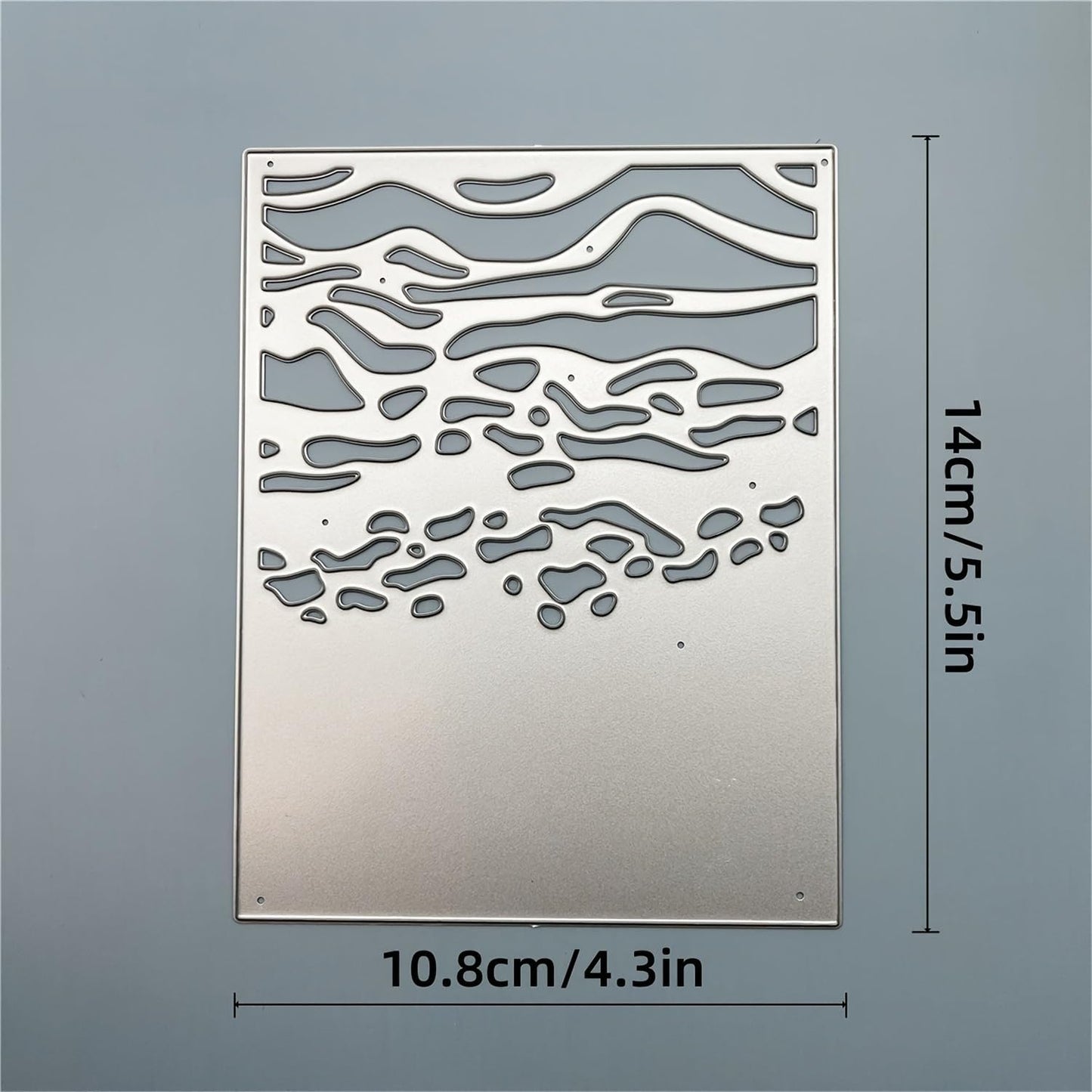 Lapoo Geometric Cutting Die for Scrapbooking - Durable, Cut Stencils for DIY Scrapbook Photo Album Decorative Paper Card, Card Making Supplies (Summer Beach 5.5 x 4.3 in)