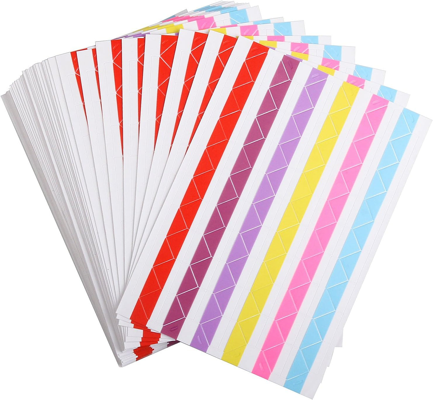 50 Sheets Self Adhesive Photo Corners - Hold 1275 Photos - 6 Colors 5100 pcs Photo Mounting Corner Stickers for Polaroid, Instax Foto of DIY Picture Scrapbook and Recollections Photo Album