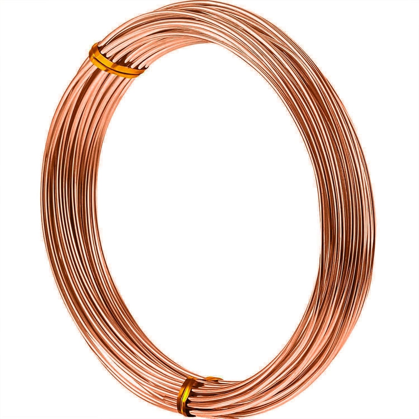 TecUnite Aluminum Craft Wire for Sculpting Armature Bendable Craft Wire for DIY Jewelry Making(Copper, 10 M X 1.5 mm, 1 Roll)