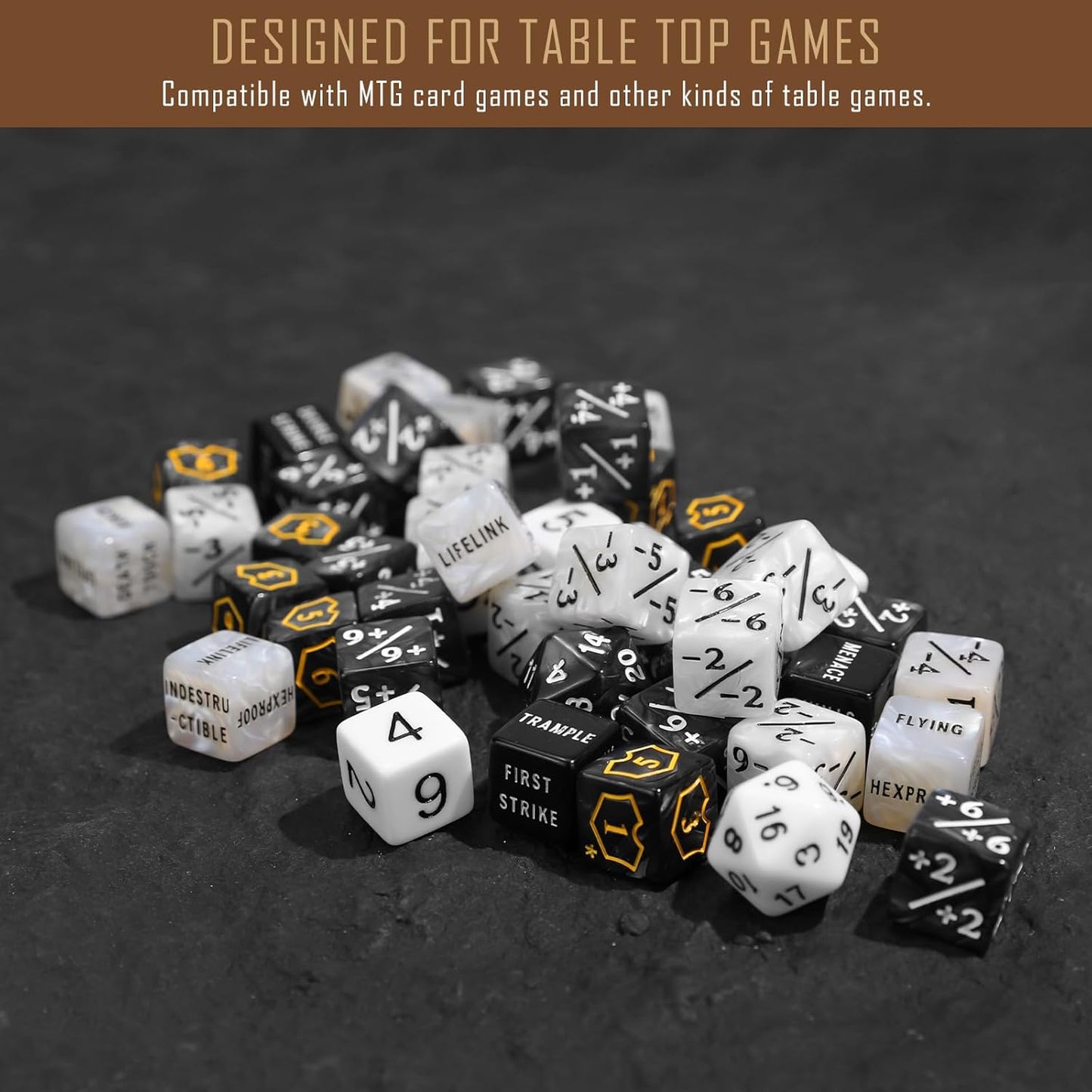 122PCS MTG Abilities Keyword Tokens Dice Counters Set for Magic The Gatering, MTG Buff Tokens Plus 1 Life Counters Dice, Compatible with CCG Creature Stats TCG Magic Card Gaming Accessories