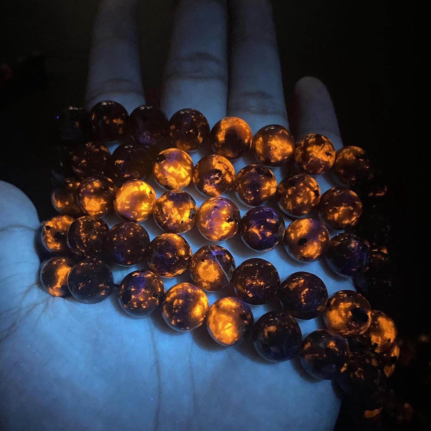 85pcs 4mm Natural Flame Yooperlite Stone Beads Round Healing Energy Power Stone Beads for Jewelry Making DIY Bracelet Necklace Earrings 15" (Flame Stone, 4mm)