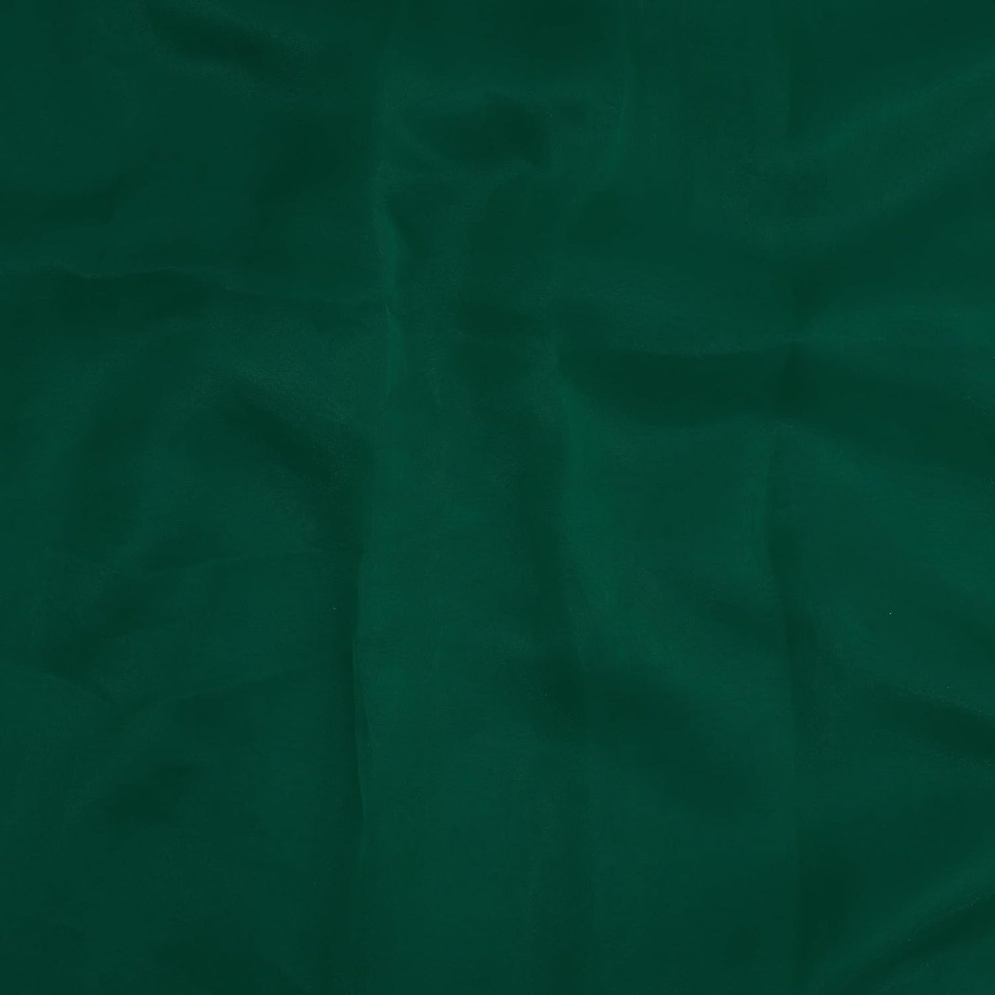 Organza Fabric 10 Yard Bridal Solid Sheer Bolt for Home Décor, Table Décor, Bridal, Fashion, Crafts, Decorations Silky Shiny Organza 44" - (10 Yard, Hunter Green)