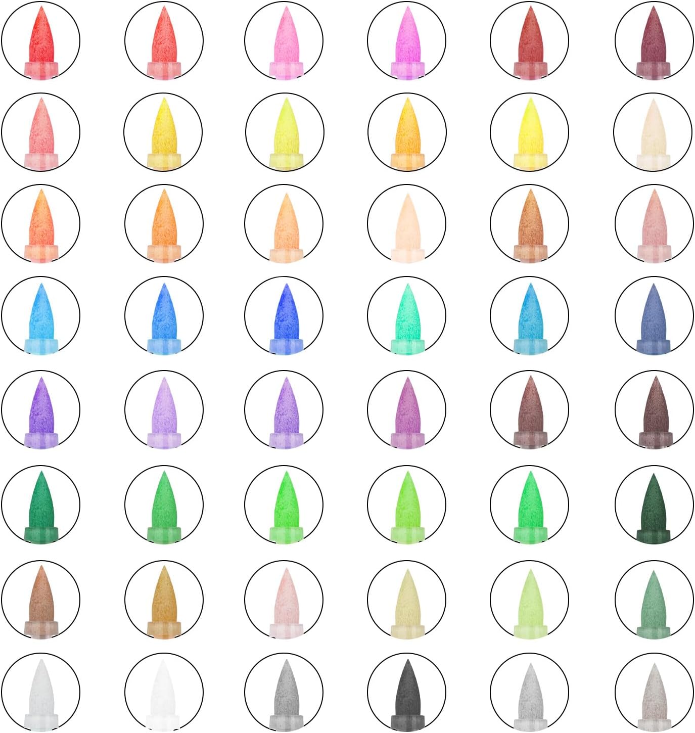 POMAC 48 Colors Acrylic Paint Markers, Water-Based Acrylic Pens Brush Tip, Art Drawing Liquid Paint Pens for Fabric, Canvas, Rock, Glass, Wood, Paper, DIY Crafts and Art Supplies