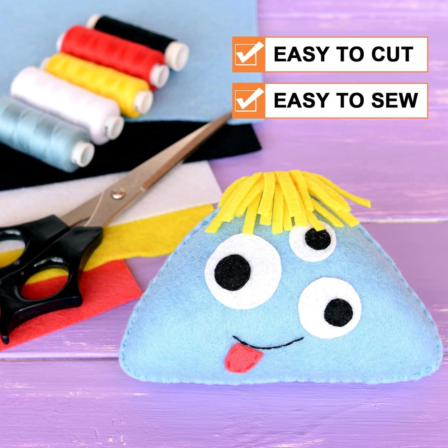 MECCANIXITY Felt Square Shape Craft Felt Sheets 5.91Inch x 5.91Inch for Home Decor Party Crafting Art, 20 Colors, Pack of 100