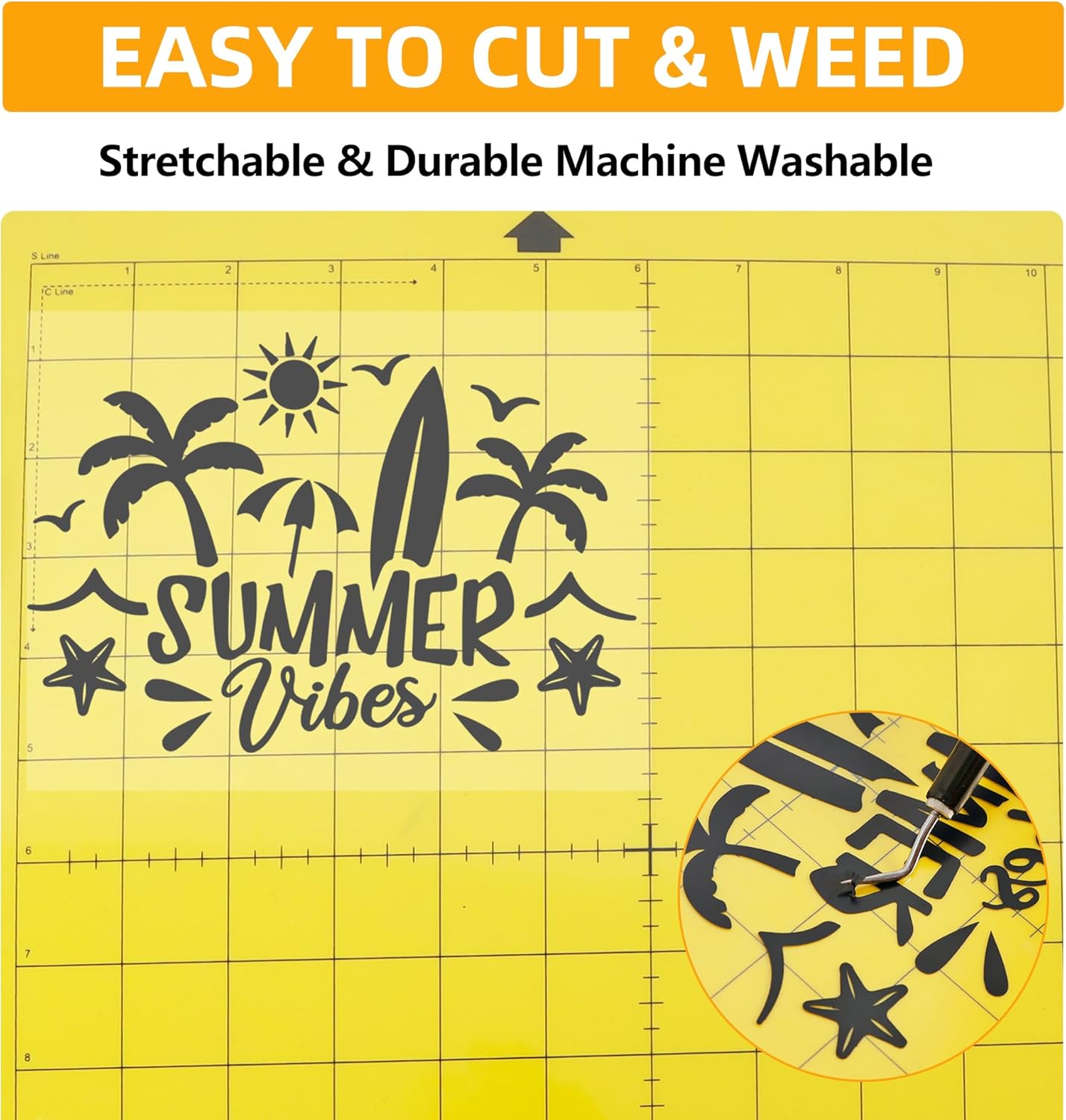 FUNKAKA Heat Transfer HTV Vinyl Bundle, 8 Rolls 12" x 3ft Iron On Vinyl for T-Shirt 8 Assorted Colors Glossy Adhesive HTV Vinyl for All Cutter Machines Easy to Cut