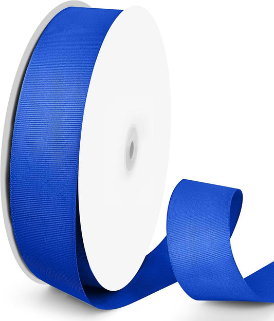 100 Yards 1.5 inch Grosgrain Ribbon, Solid Color Fabric Ribbon Perfect for Gift Wrapping, Wedding, Handmade Bows, Floral Bouquets and Party Decoration(Royal Blue)