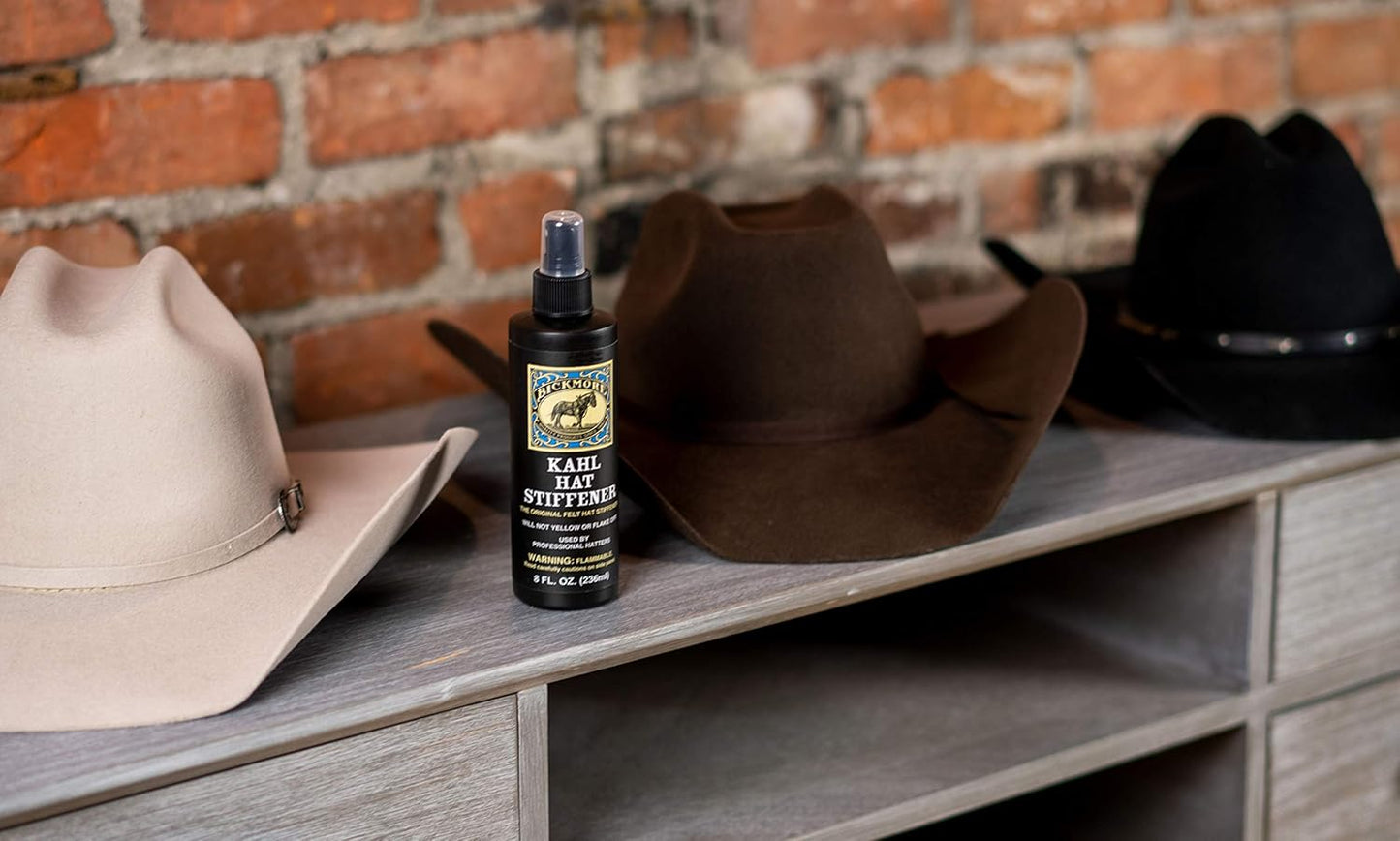 Bickmore Kahl Hat Stiffener - Great for Fabric & Felt Hat Brims - Will Not Affect Tone, Texture, or Color
