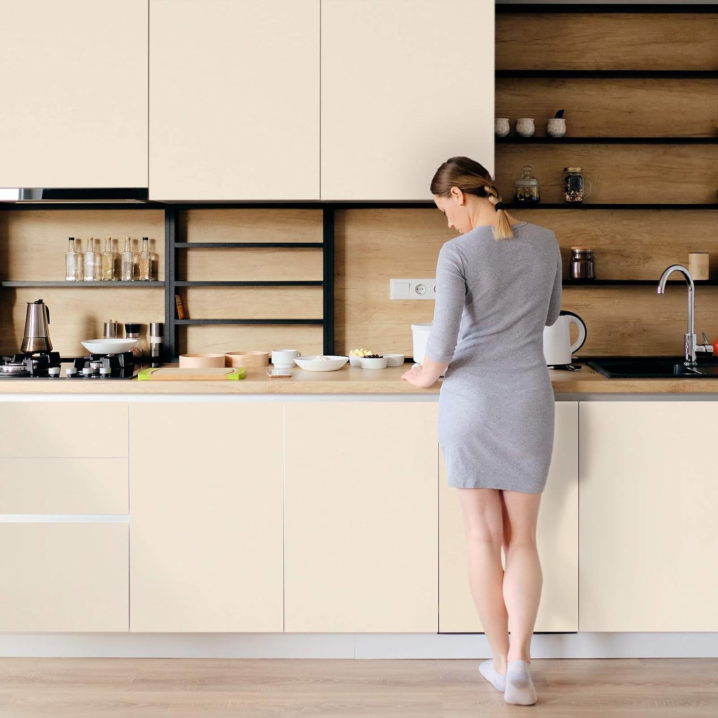 TECKWRAP Permanent Adhesive Vinyl 12" x 10ft, Matte Ivory White