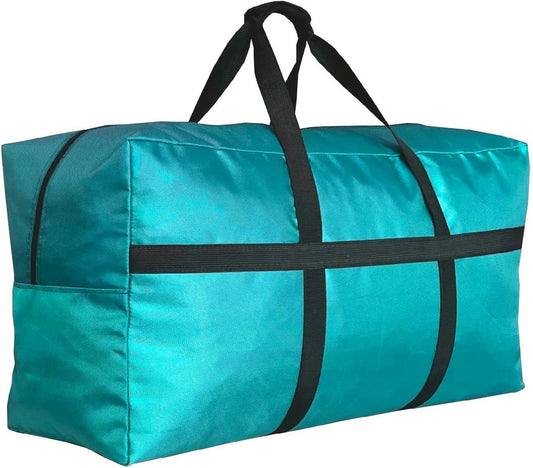 Extra Large Duffle Bag for Travel, Big Foldable Storage Bag - Turquoise