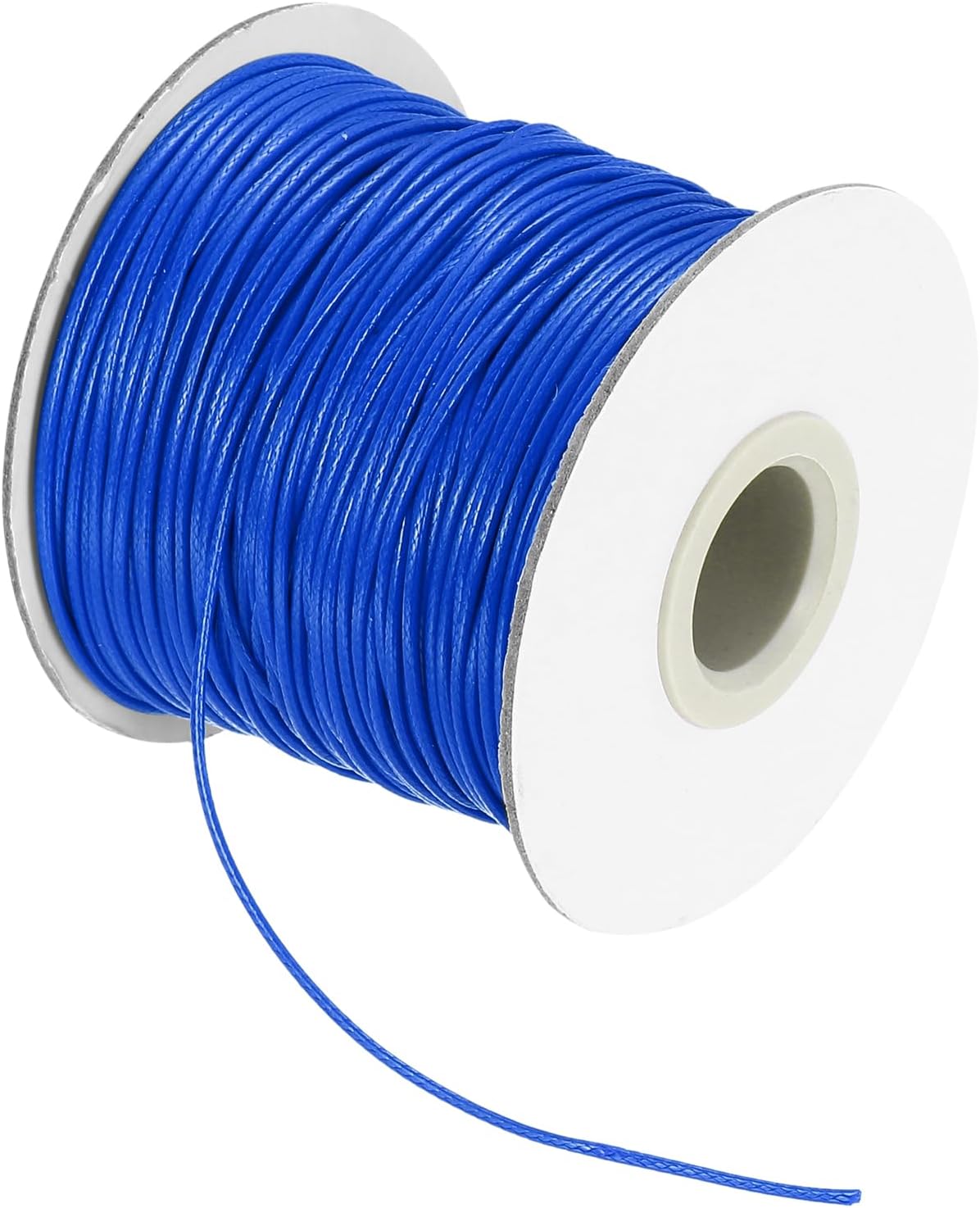 MECCANIXITY Waxed Cord 1mm Waxed Thread 87 Yard Wax String Leather Cord for Bracelet Making, Necklaces, Beading, Jewelry Making and DIY Crafts(Bright Blue)