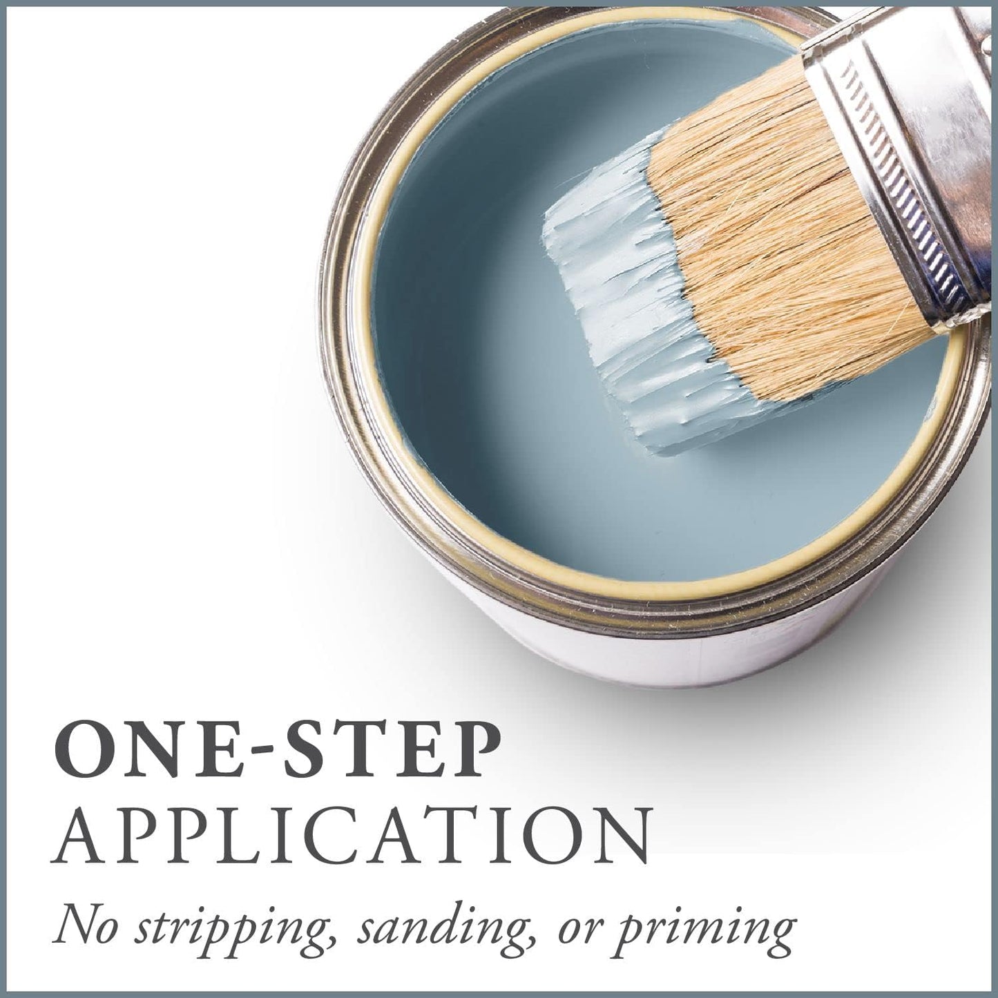 AMY HOWARD AT HOME Chalk-Based One Step Paint for Furniture, Cabinetry, Decor, Finish, and More | No Stripping, Sanding, or Priming | Ultra-Light Base | 32 Ounce | French Blue