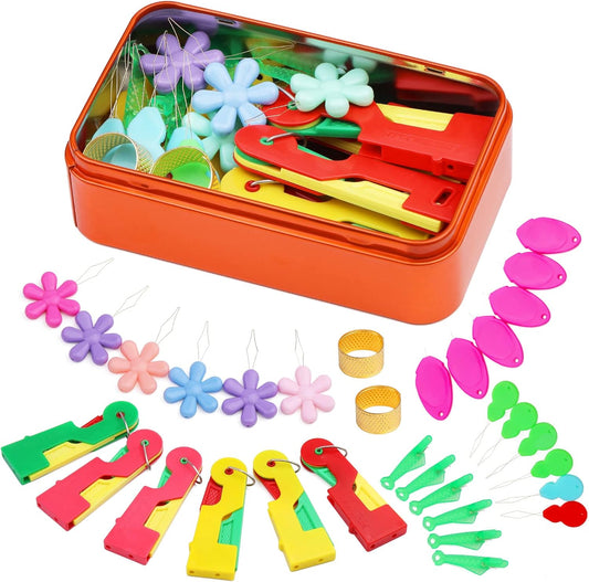 Fedmut Needle Threaders Set, 34 Pcs Needle Threader Tool for Hand Sewing, Craft, Embroidery & Machine Sewing