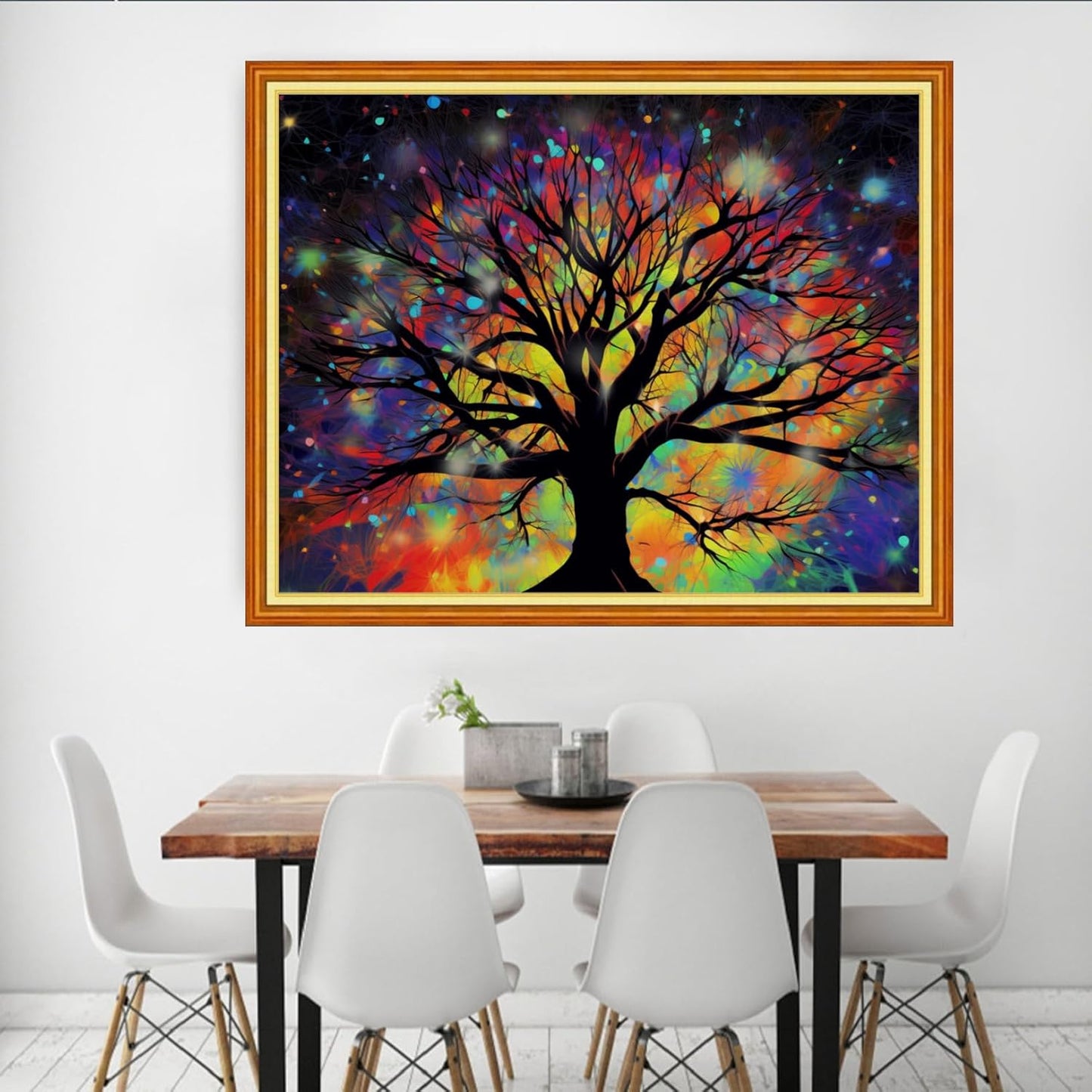 Dooxvey Cross Stitch Kit for Adult Beginners - Moonlight Tree 16x20 inch Pattern