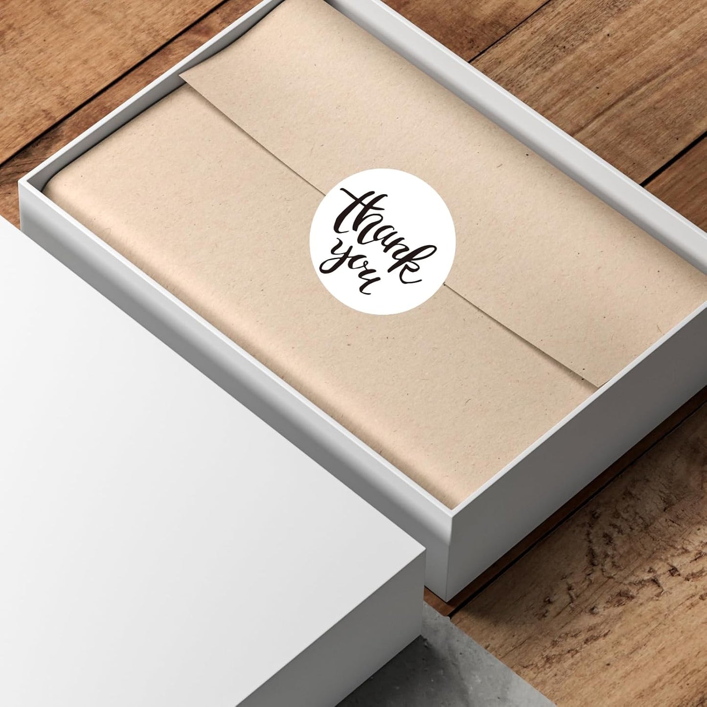 2 Inch White Round Thermal Labels Sticker, Waterproof Circle Direct Thermal Labels, Removable Multi-Purpose Self-Adhesive Sticker Label for DIY Logo Design- 300 Sheet/Roll