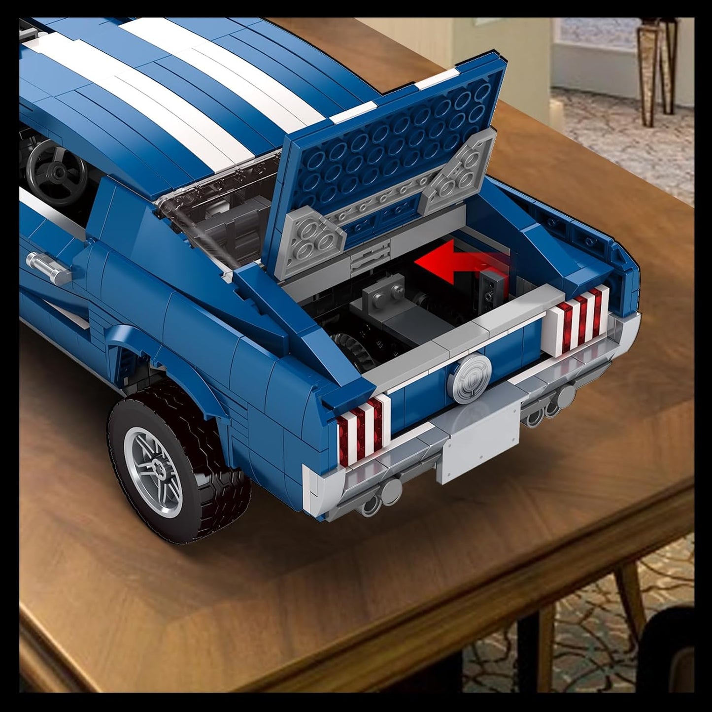 Creater Expert GT 1976 Building Blocks Toys - Compatible with Lego Car Adults Challenging, Advanced Collector's Car Model, Home and Office Display, Collectible Gift for Adults and Teens