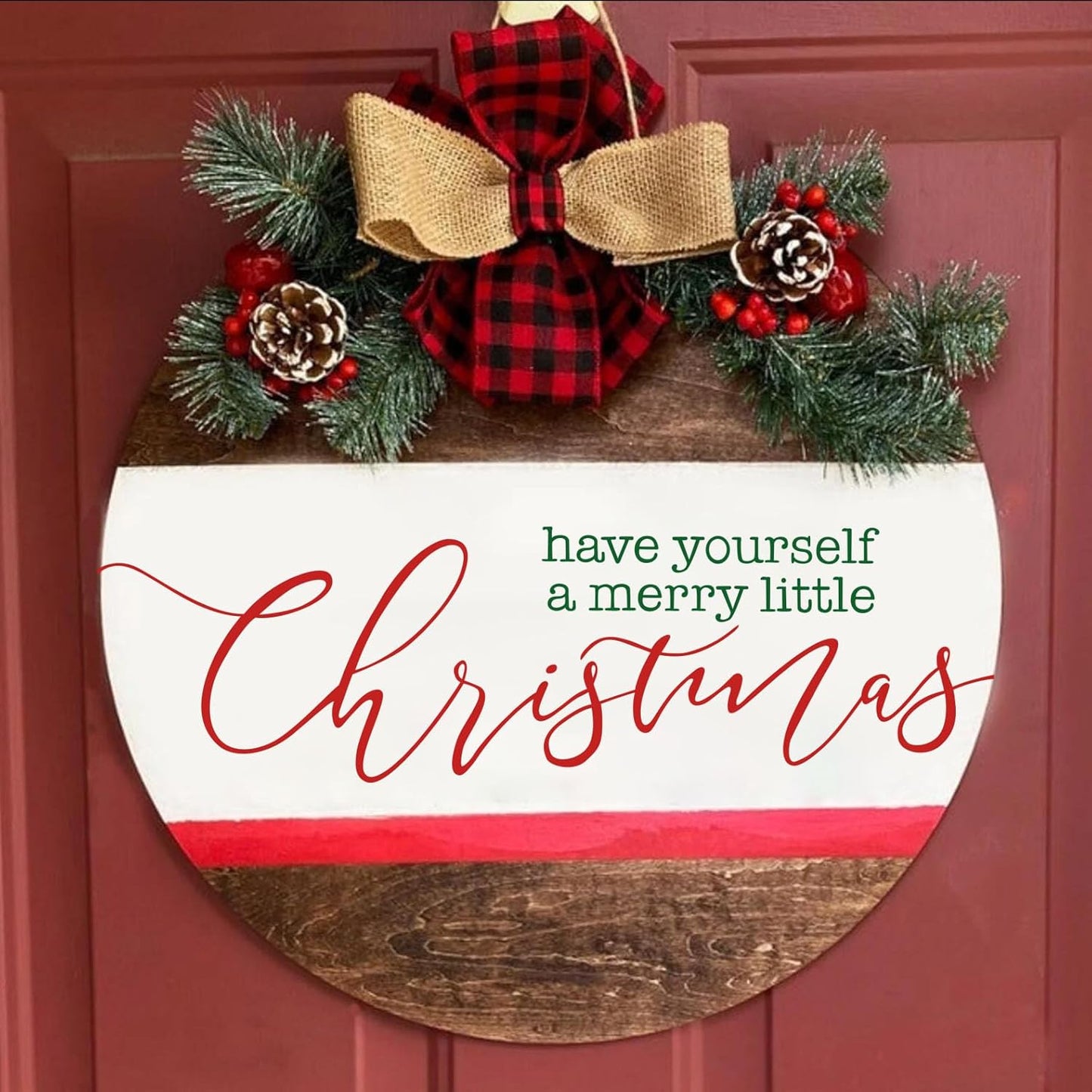 Christmas Stencils for Painting on Wood 12” Large Christmas Doormat Stencils Reusable Holiday Stencil for Crafts Door Mats Canvas Window Decor