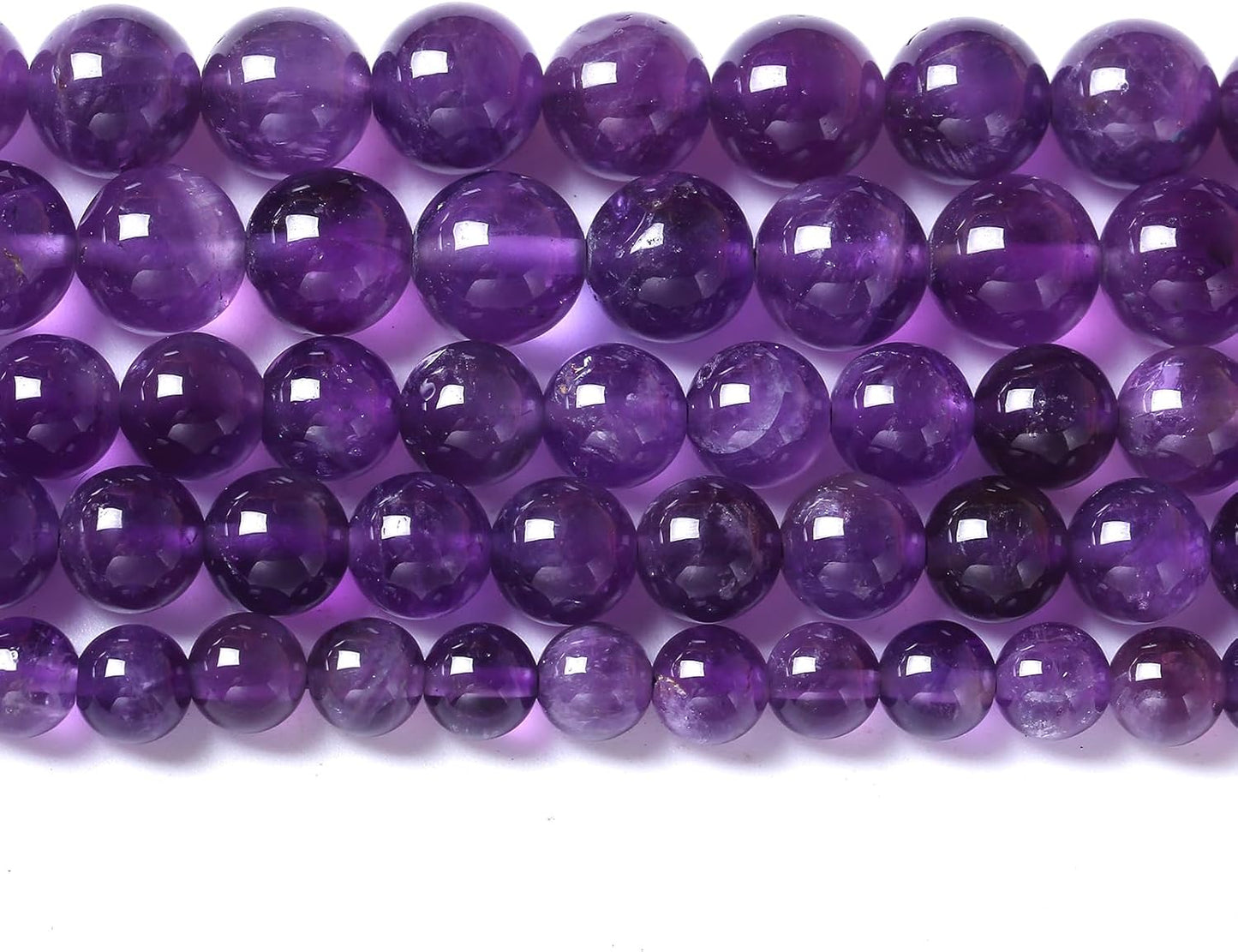 90pcs 4mm AAA Natural Amethyst Beads Crystal Energy Healing Power Stone Beadsfor Jewelry Making DIY Bracelet Necklace Accessories 15"
