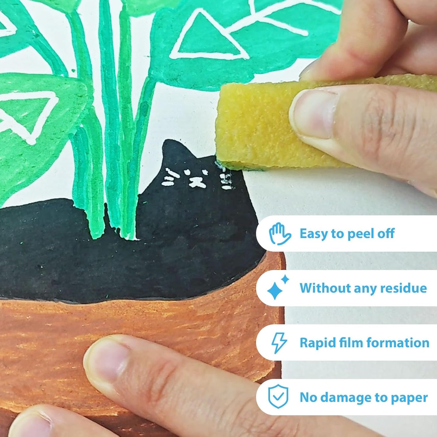 60ml White Masking Fluid for Watercolor Painting,Quick-Drying and Easy to Tear, No Residue,Suitable for Watercolor Painting to Prevent Accidental Staining, and Liquid Masking for Art Projects