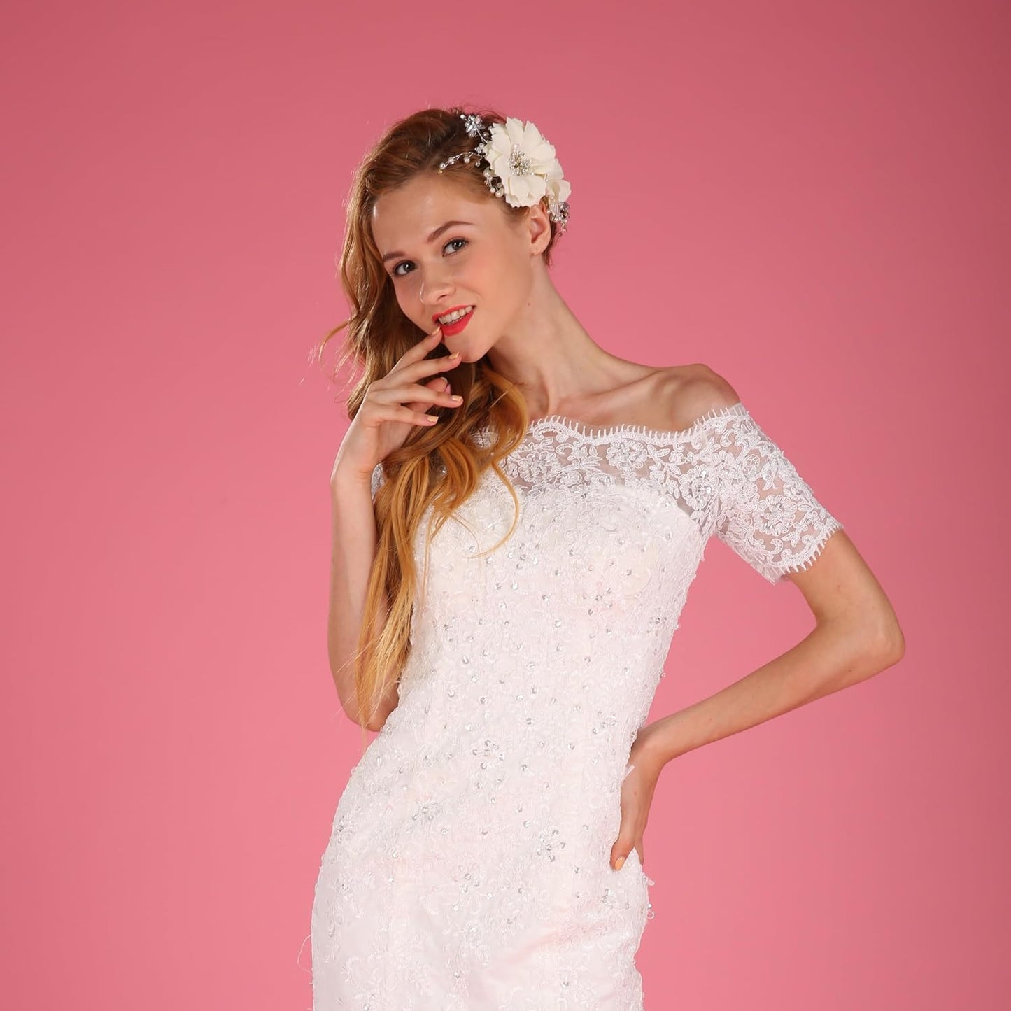 Seamless Photography Background Paper Roll, Blue Photo Paper Backdrop for Photography, Video and Streaming (Carnation Pink, 53" x16')