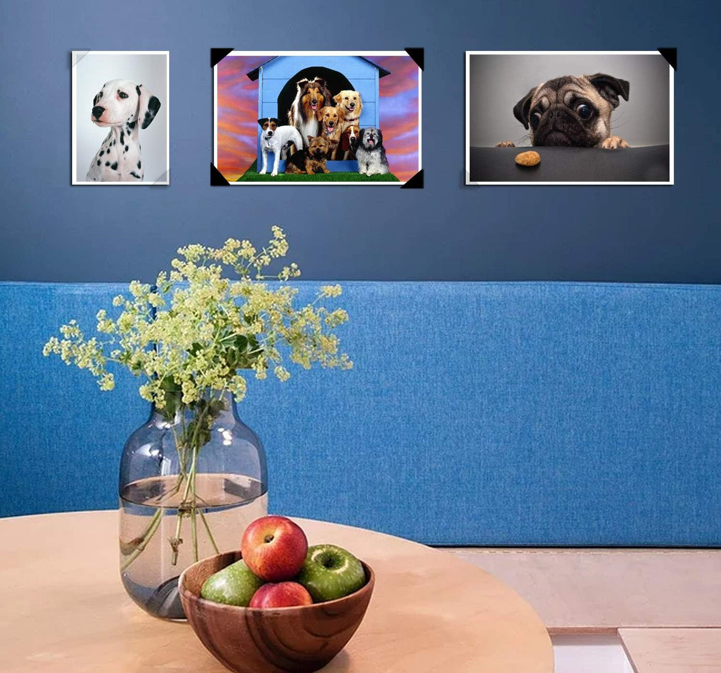 VIPbuy 2244 Count Photo Mounting Corner Stickers Self Adhesive for Scrapbooking Photo Album Diary DIY Craft, 22 Sheets (Black & Clear)