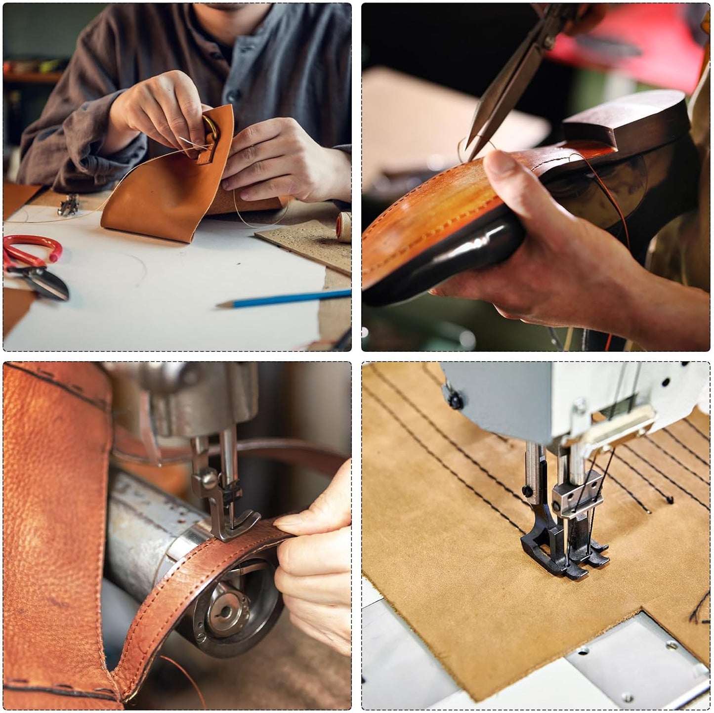 MECCANIXITY Waxed Thread,284 Yard 0.8mm 150D Flat Wax Thread Polyester Waxed String for Leather Sewing Hand Weaving Book Binding Home Decoration, White