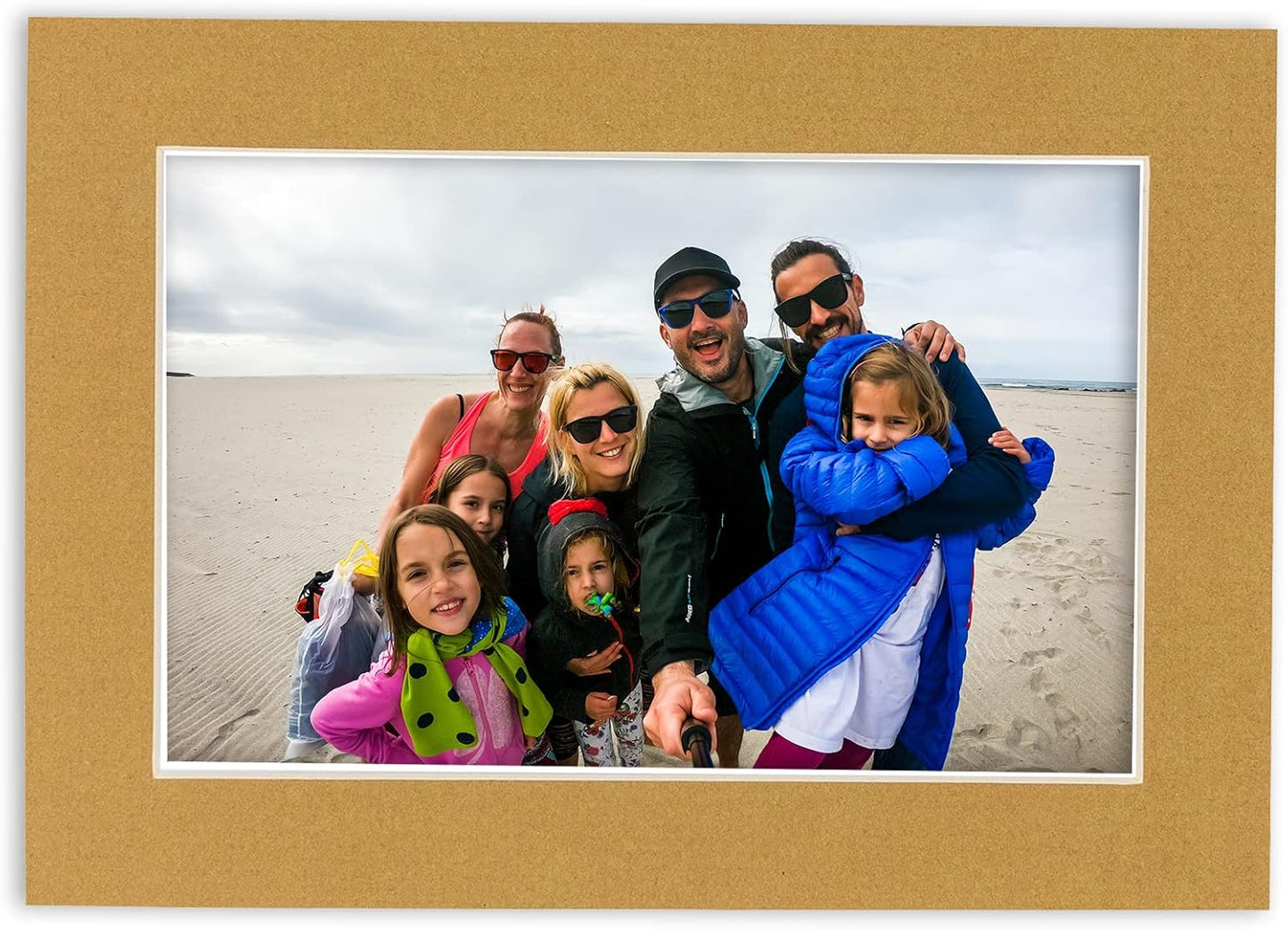 5x7 Mat for 8.5x11 Frame - Precut Mat Board Acid-Free Show Kit with Backing Board, and Clear Bags Mixed Colors 5x7 Photo Matte Made to Fit a 8.5x11 Picture Frame Matboard for Framing, Pack of 25 Mats