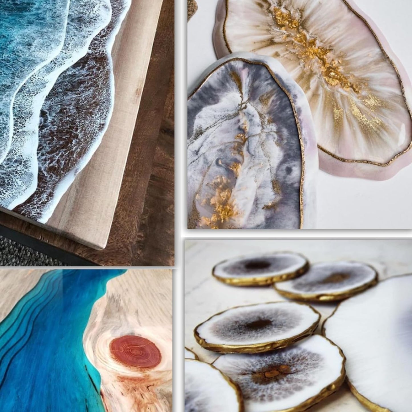 Mica Powder - 100g Mica Powder for Epoxy Resin - Metallic Color Pigment for Resin, Soap, Bath Bombs, Eye Shadow, Nails, DIY Crafting Projects etc. (Magic Blue)