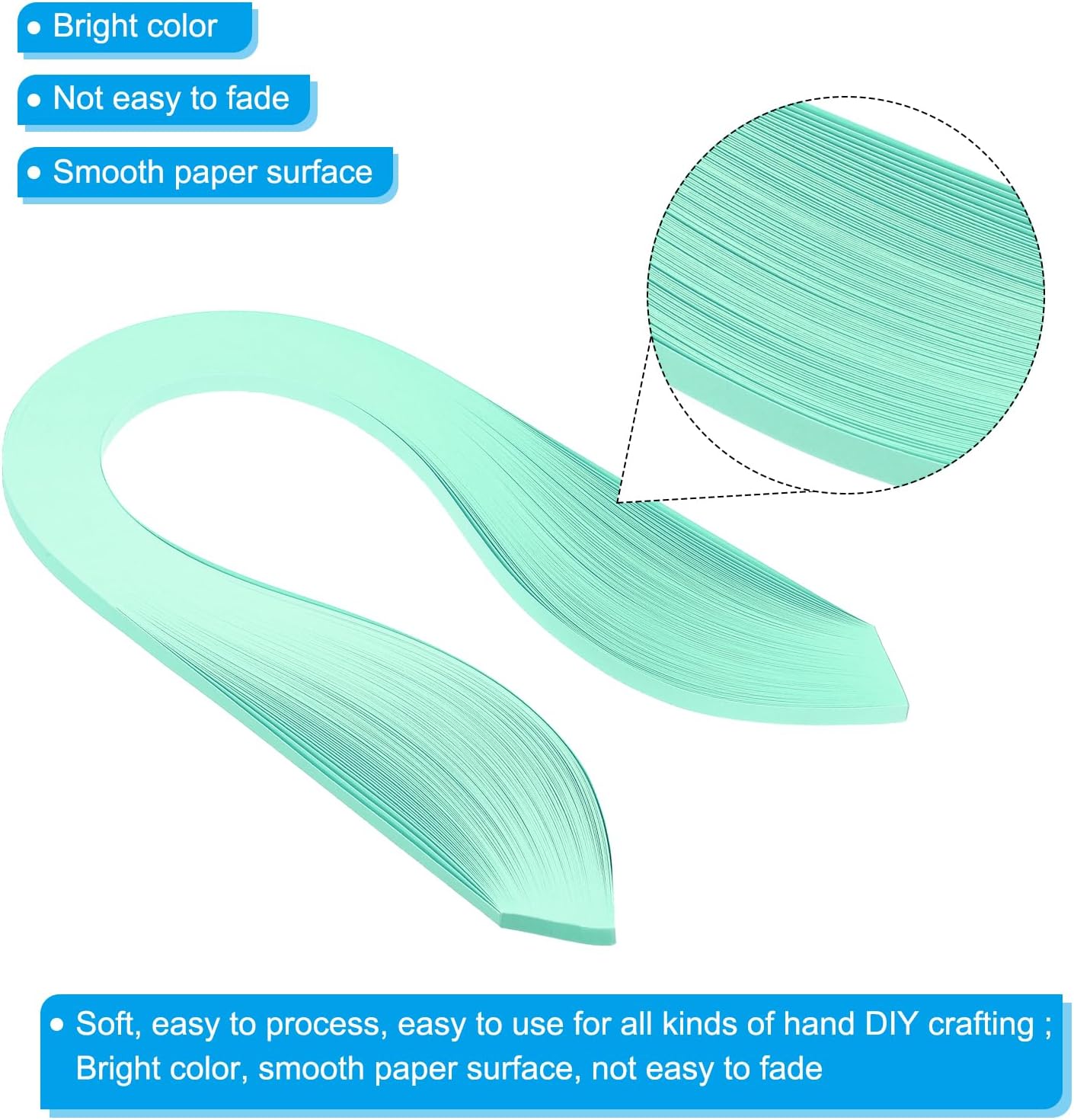 PATIKIL Quilling Strips Paper 600pcs 5mm 39cm Origami Paper Quilling Kits for Art DIY Hand Craft Christmas, Green