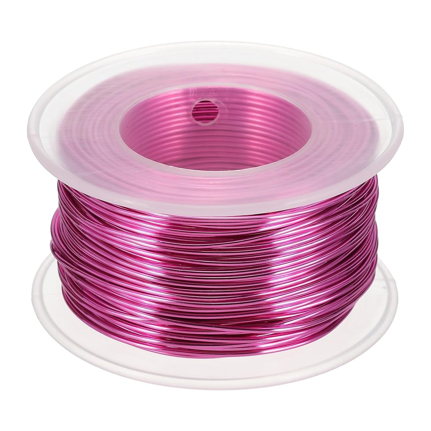 uxcell 18 Gauge / 1mm Anodized Aluminum Wire for Jewelry Craft Making, 102 Feet Bendable Flexible Wire for DIY Home Decor Gardening Sculpture, Rose Red