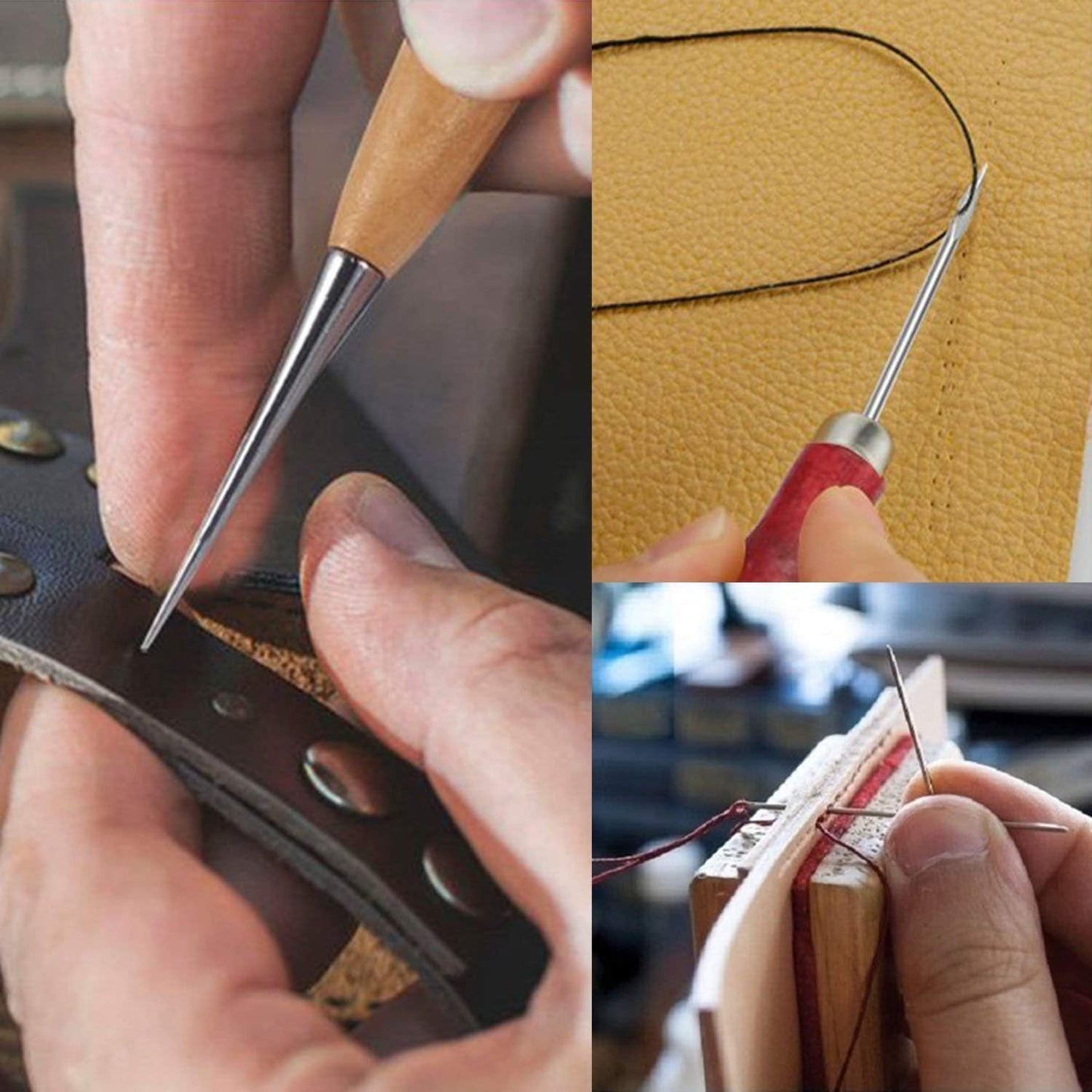 24 Colors Waxed Thread, Leather Sewing Thread,Hand Stitching Thread for Hand Sewing Leather and Bookbinding, 13Yards Per Color