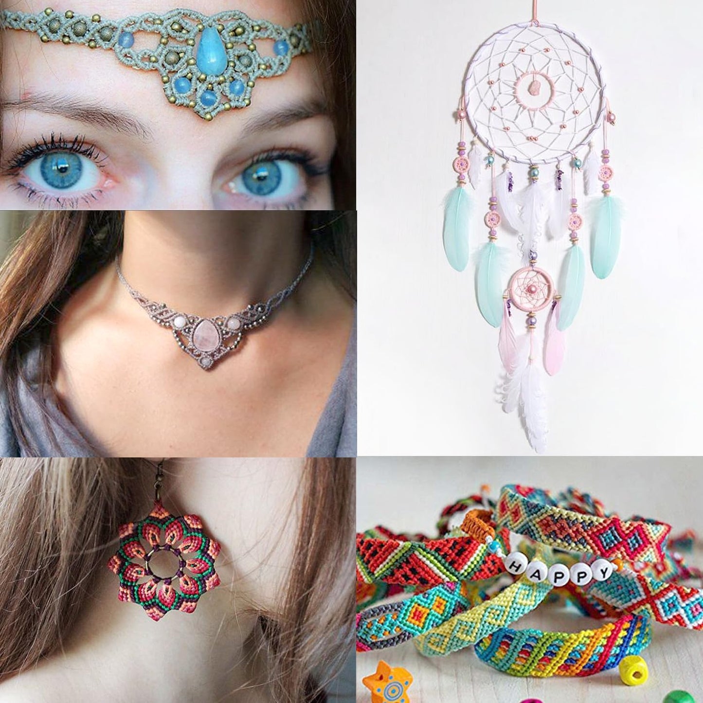 Flexzion Waxed Thread - 284 Yards 0.8mm 150D Polyester Wax Thread for Leather Sewing, Bookbinding, Stitching & DIY Projects (Khaki)