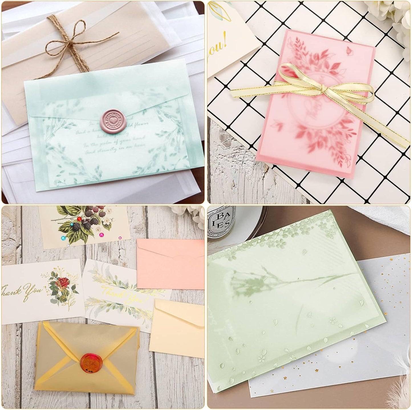 70 Pcs Colored Vellum Translucent Paper 8.5 x 11 inches Tracing Vellum Paper for Greeting Card Invitation Overlays, Sketching Crafting Scrapbooking, Journaling, Lanterns Making