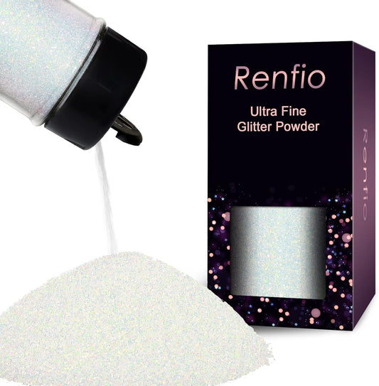 Renfio Opal Ultra Fine Glitter Powder Metallic Resin Glitter 1.75 Oz (50g) PET Flakes Crafts Sequins 1/128" 0.008" 0.2mm Epoxy Chips Flakes for Tumblers Slime Decoration - Magic Opal