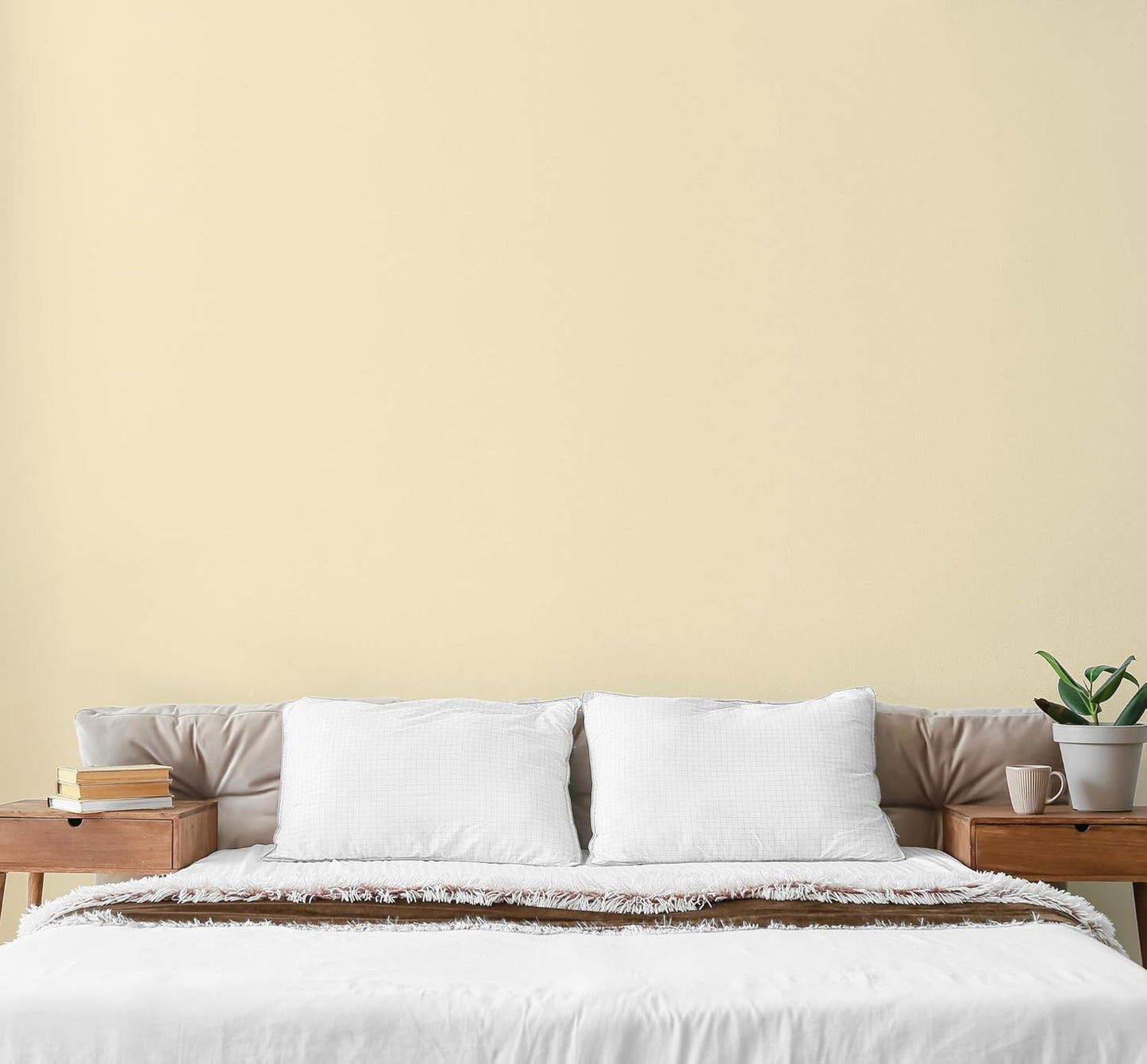 EVOLVE Paint & Primer: Environment-friendly, Low Sheen with One-coat Coverage for Interior & Exterior surfaces (Vanilla White, 1-Gallon)