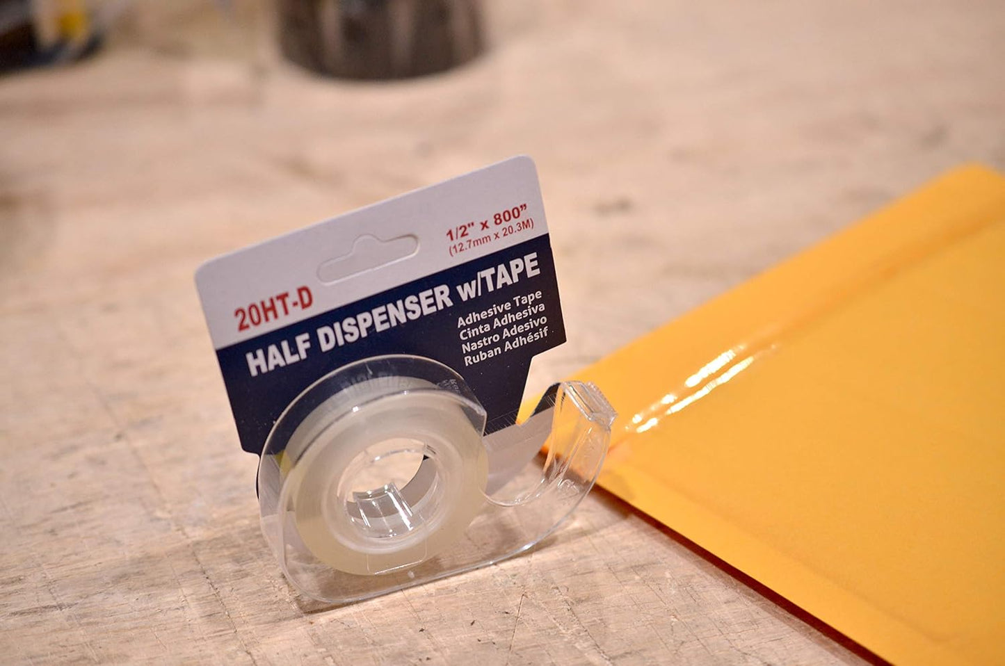 WOD OST20D Office Tape Clear Refill Rolls and Refillable Dispenser - 3/4 inch x 800 inches (6-Pack) for Craft Jobs, Office Work, Gift Wrapping, Repairing, and Envelope Sealing