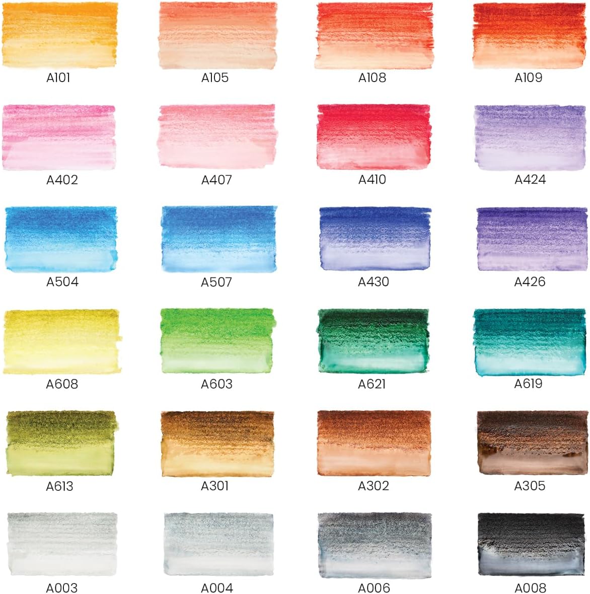 ARTEZA Watercolor Paint Pens, 24 Watercolor Brush Pens with Flexible Nylon Brush Tips, Paint Markers for Artists, and Beginners