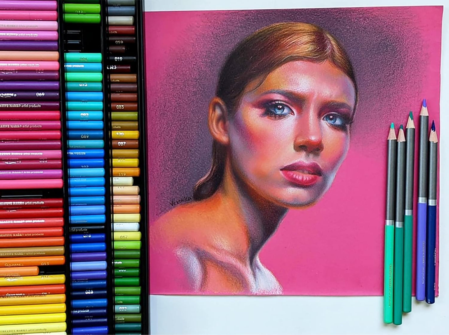 Cezanne Creative Mark Premium Colored Pencils Naples Yellow 6 Pack - Highly-Pigmented Drawing Pencils - Coloring Pencils for Drawing, Blending, Coloring, and More