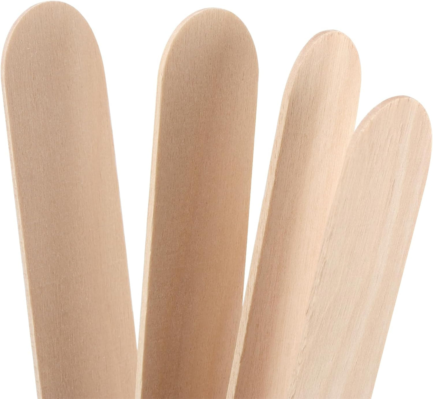 SOUJAP 600pcs 8 Inch Popsicle Sticks, Wooden Craft Sticks Bulk, Wood Ice Cream Sticks for Crafts Projects
