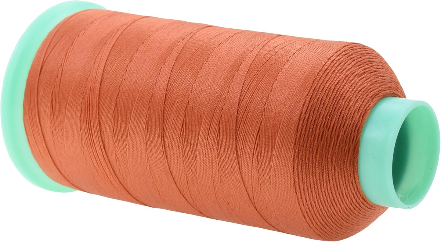 Mandala Crafts Bonded Nylon Thread Rust Heavy Duty Sewing Threads - 1100 YDs Size 92 280D T90 Tex 90 Thread for Leather Jeans Weaving Outdoor Marine Upholstery Threads