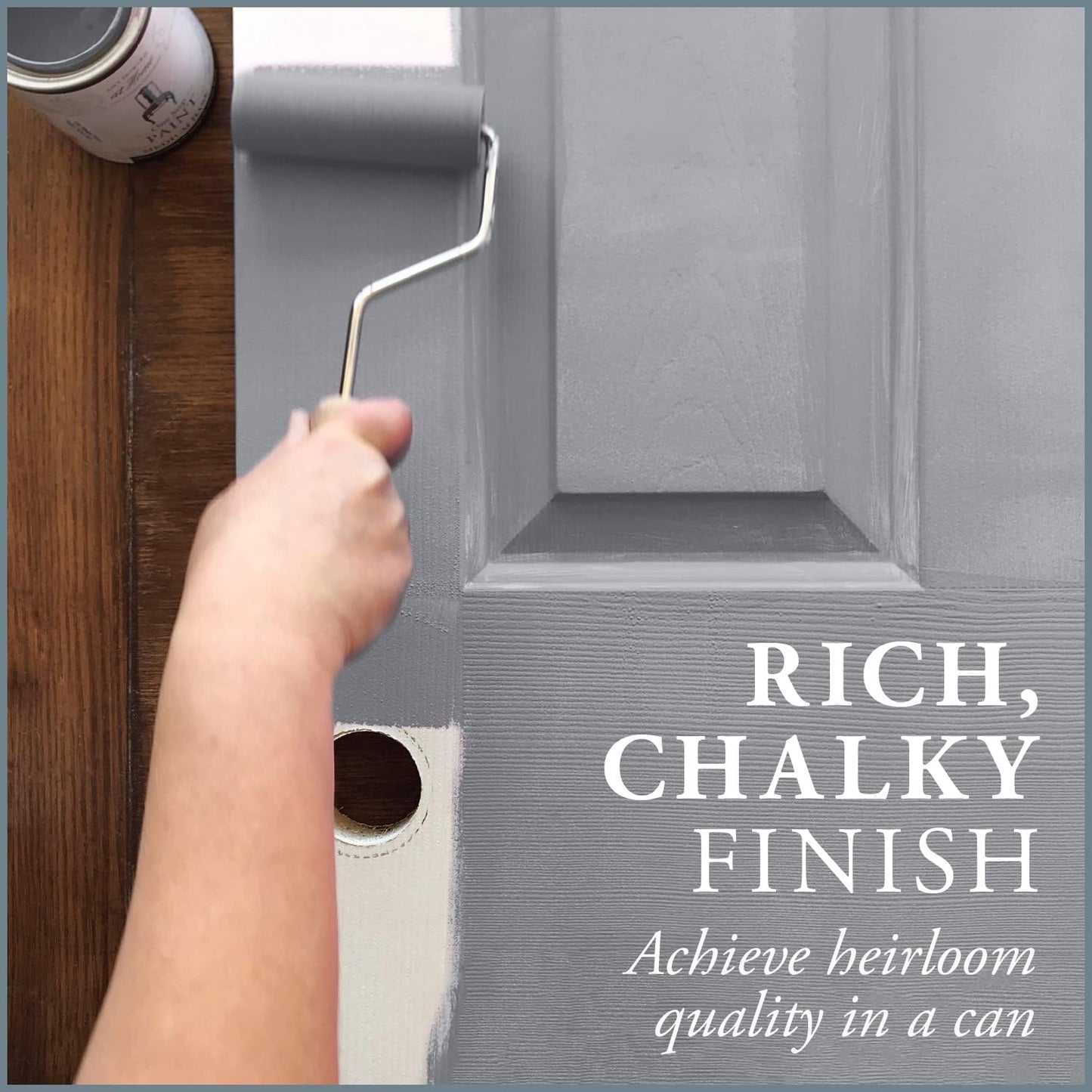 AMY HOWARD AT HOME Chalk-Based One Step Paint for Furniture, Cabinetry, Decor, Finish, and More | No Stripping, Sanding, or Priming | Light Base | 32 Ounce | Atelier