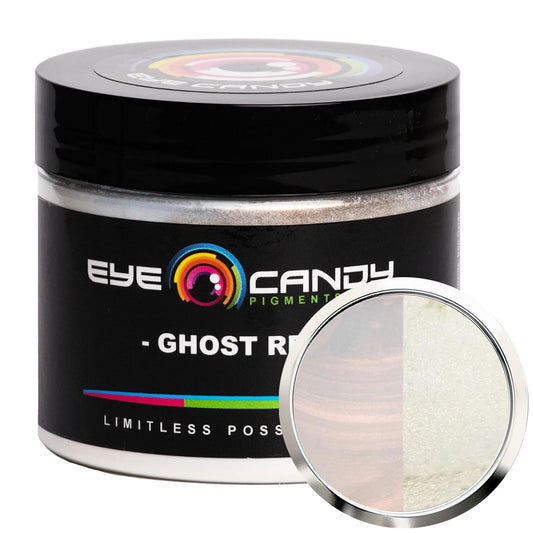 Eye Candy Pigments Premium Ghost Mica Powder - Ghost Red (50gr) - for Epoxy, Resin, Soap, Paint, Woodworking, Acrylic Pouring, Bath Bombs, Fishing Lures - DIY Arts and Crafts Additive