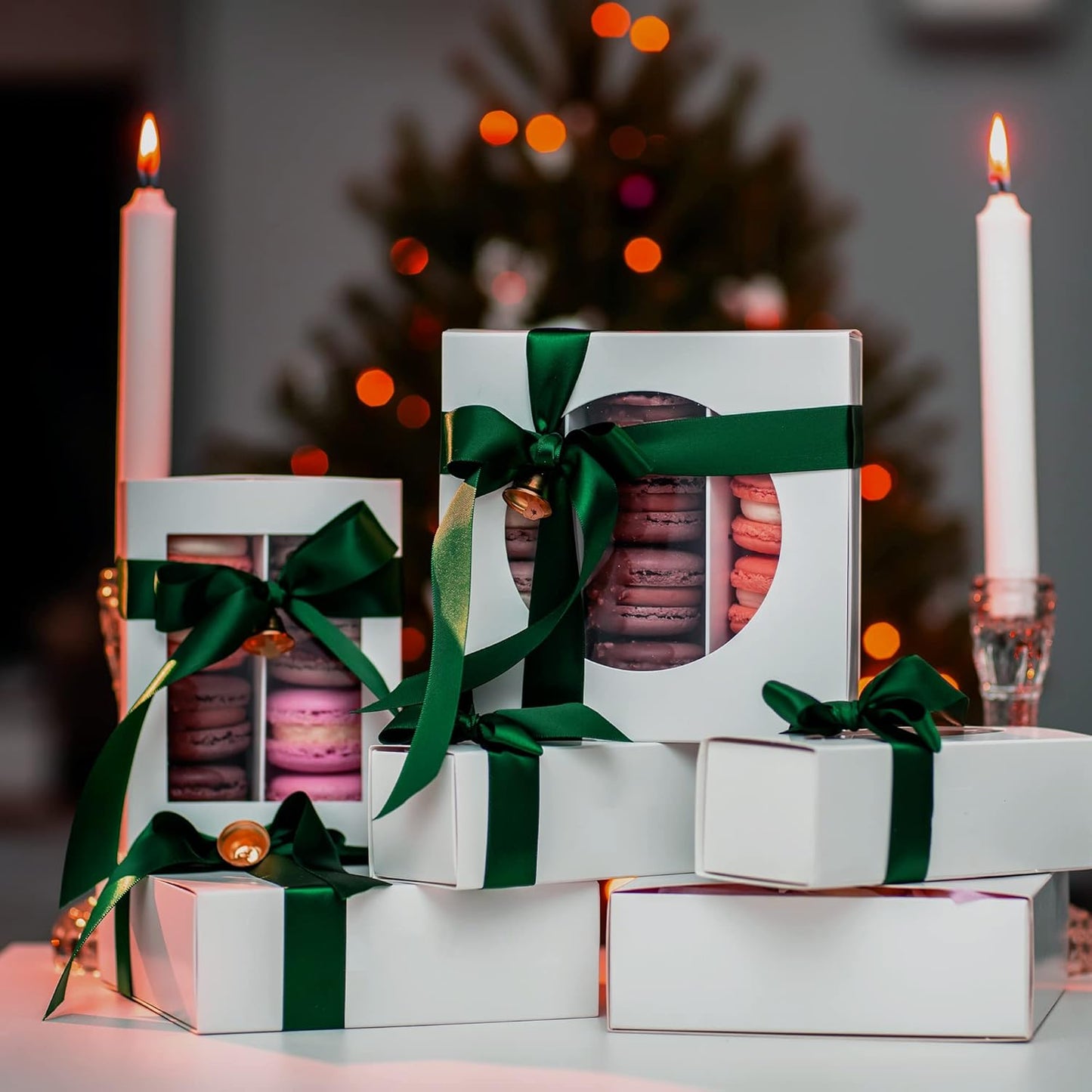 LIUYAXI Forest Green Stain Ribbon, 1" X Continuous 50 Yards, Double Faced Fabric Ribbon Perfect for Gift Wrapping Christams Wedding Birthday Party Chair Sash Christmas Hair Floral Craft Sewing