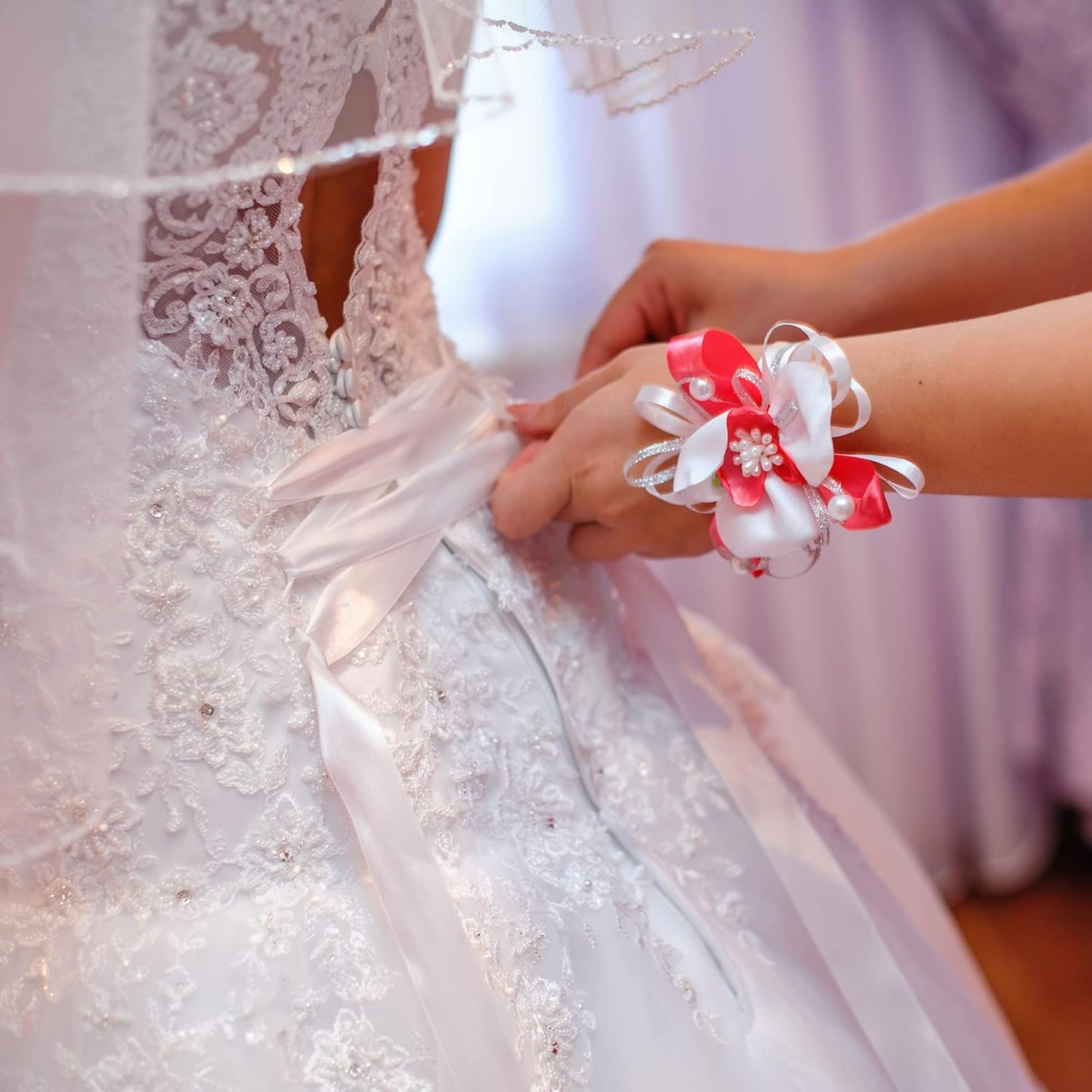 LIUYAXI White Double Faced Satin Ribbon, 2" X Continuous 50 Yards, Ribbons Perfect for Gift Wrapping Wedding DIY Craft Bow Making & Other Projects